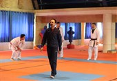 بازدید سرمربی تیم ملی کاراته از تمرینات مهدیزاده و اباذری